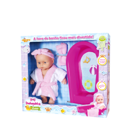 BONECA DUDUQUINHA BAINHO CX 28,5CM 3011